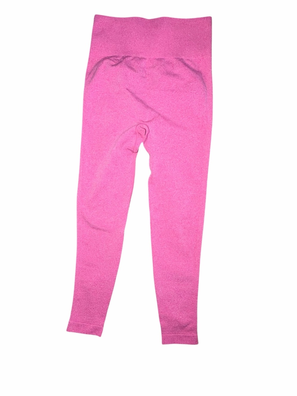 OQQ Seamless Scrunch Butt Leggings Pink High Waisted Gym Yoga Activewear